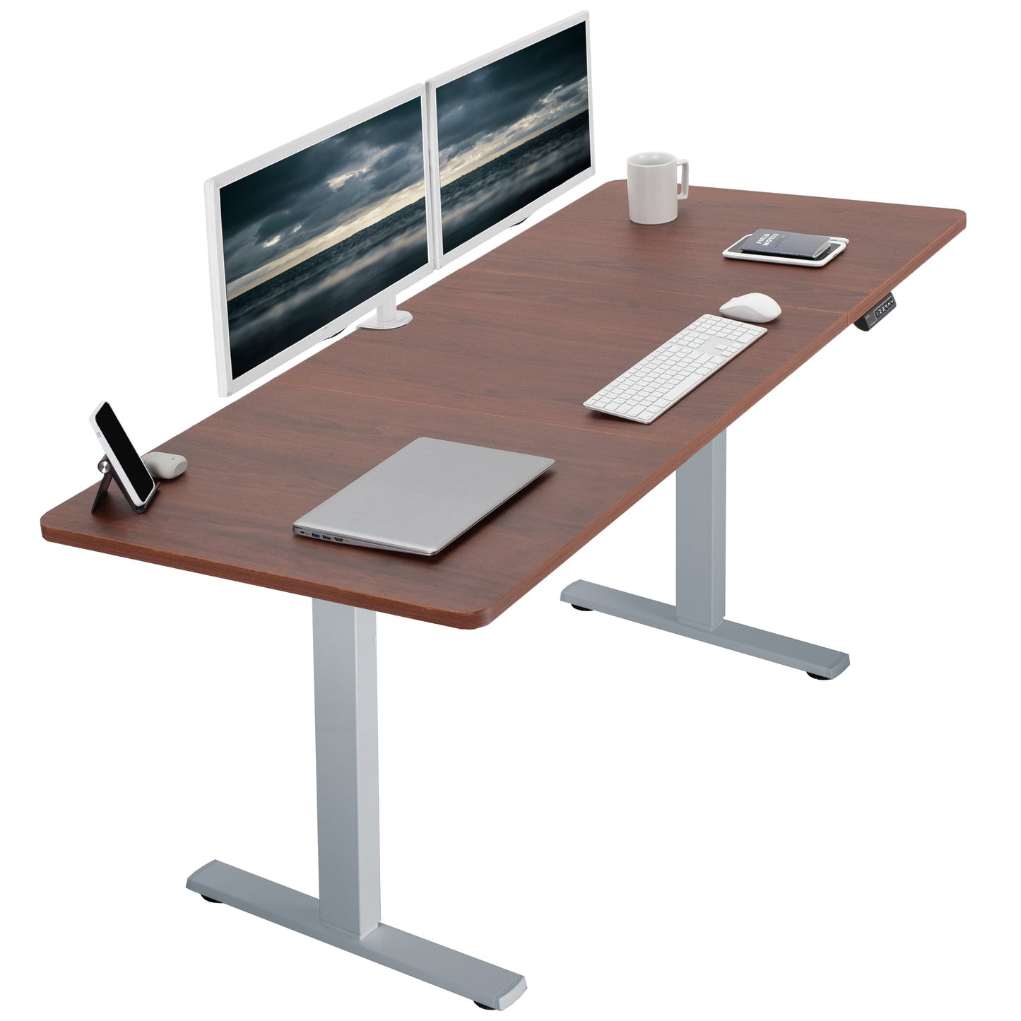 Elevate Your Workspace: 71" x 30" Adjustable Electric Desk with Memory Preset Features