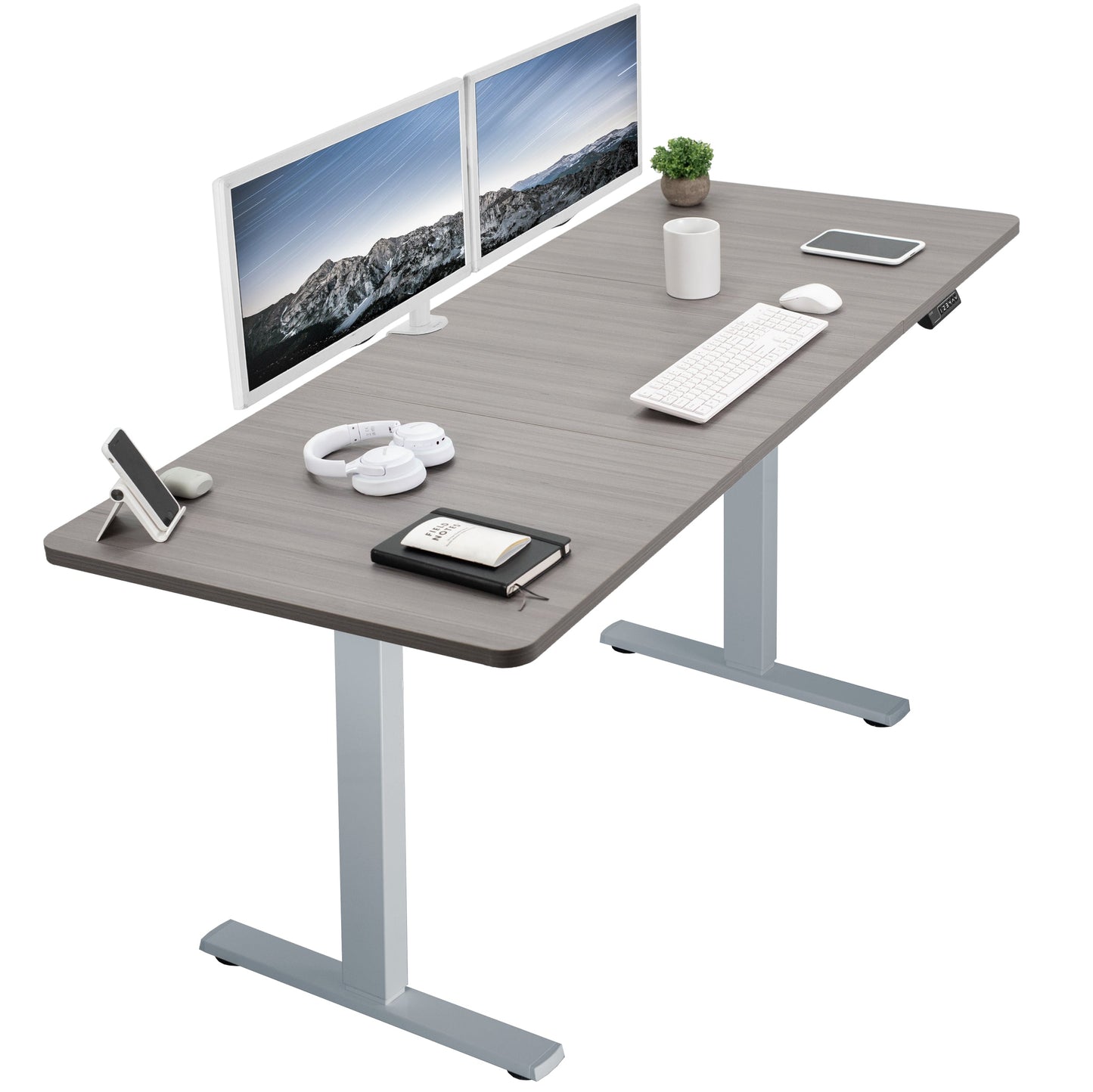 Elevate Your Workspace: 71" x 30" Adjustable Electric Desk with Memory Preset Features