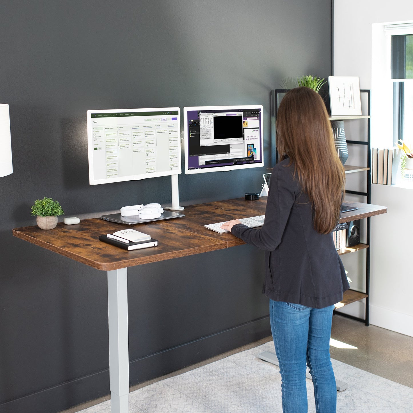 Elevate Your Workspace: 71" x 30" Adjustable Electric Desk with Memory Preset Features