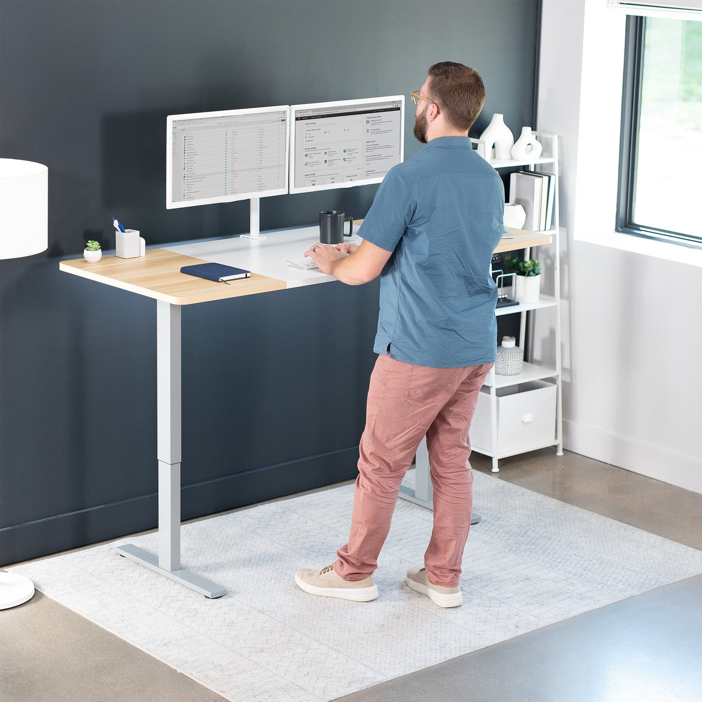 Elevate Your Workspace: 71" x 30" Adjustable Electric Desk with Memory Preset Features