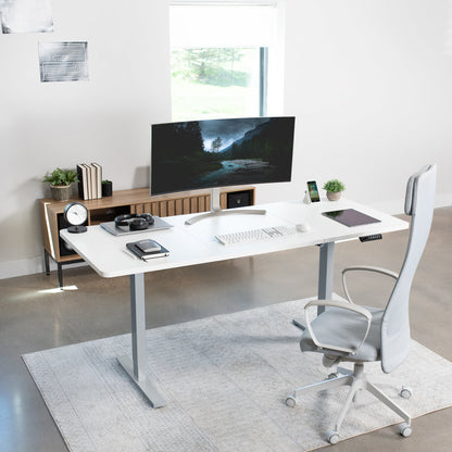 Elevate Your Workspace: 71" x 30" Adjustable Electric Desk with Memory Preset Features