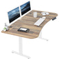 Spacious 63" x 32" Electric Height Adjustable Desk with Convenient Push Button Memory Control