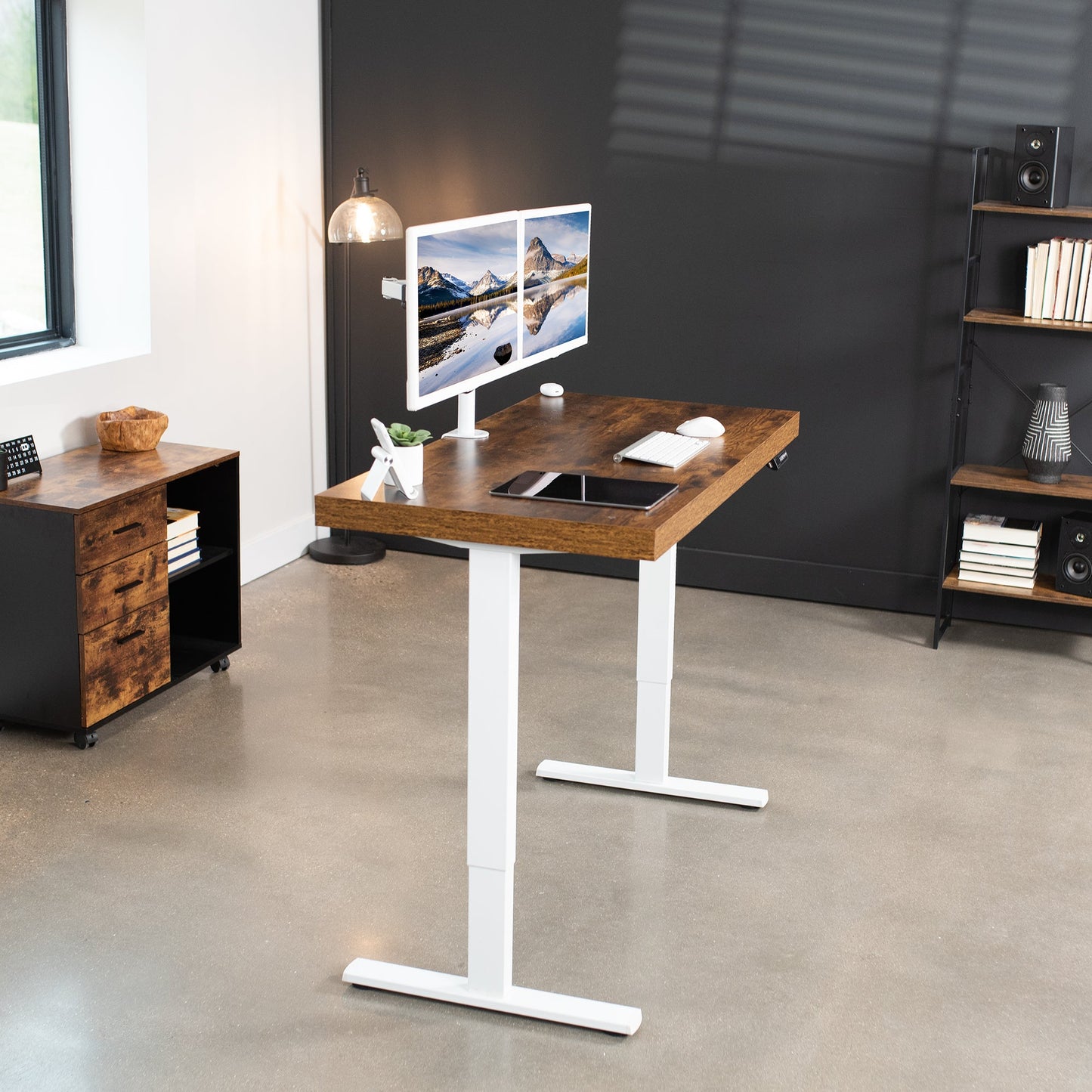 Stylish 51" x 25" Electric Lift Desk with Premium Extra Thick Surface