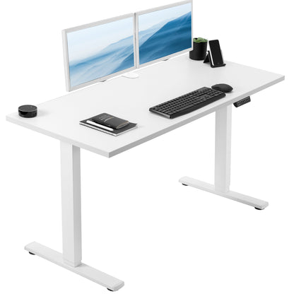 Sleek Electric Desk with Modern Square Corner Design