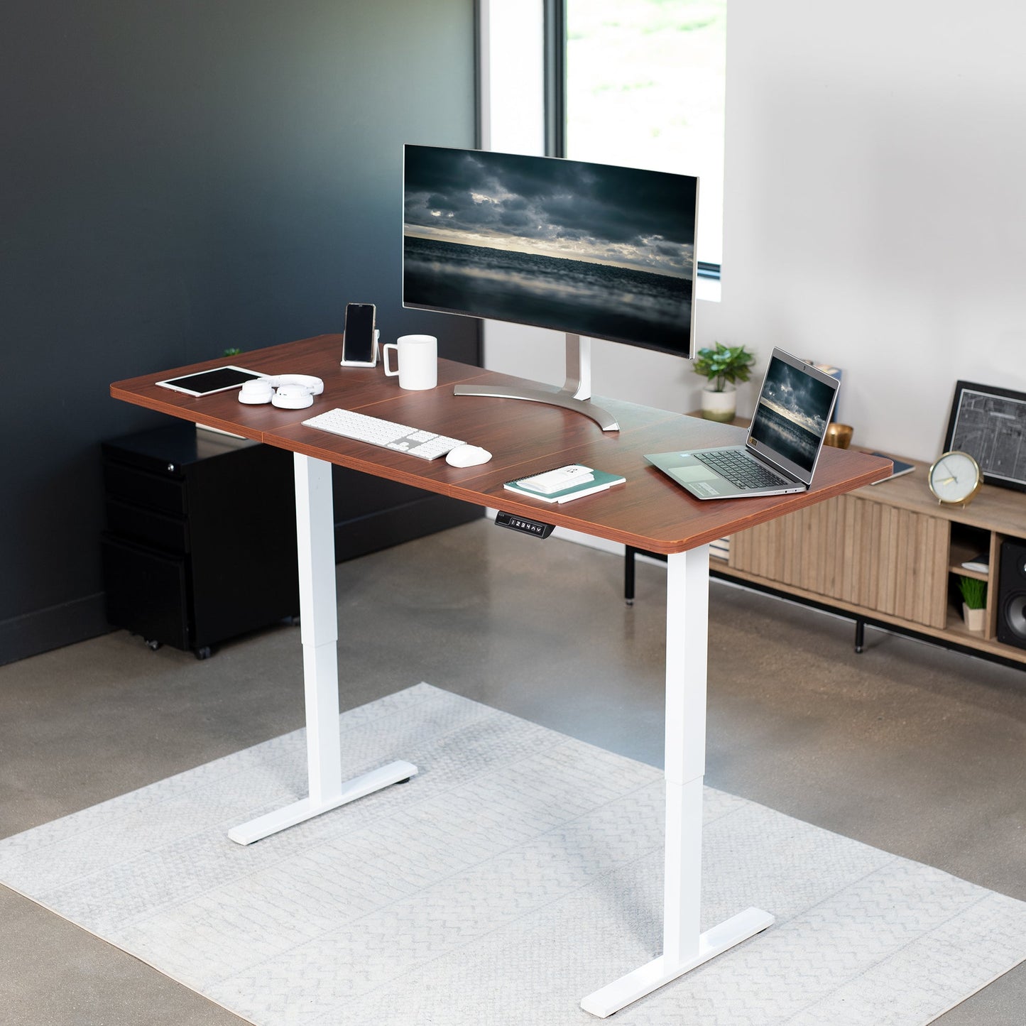 Elevate Your Workspace: 71" x 30" Adjustable Electric Desk with Memory Preset Features