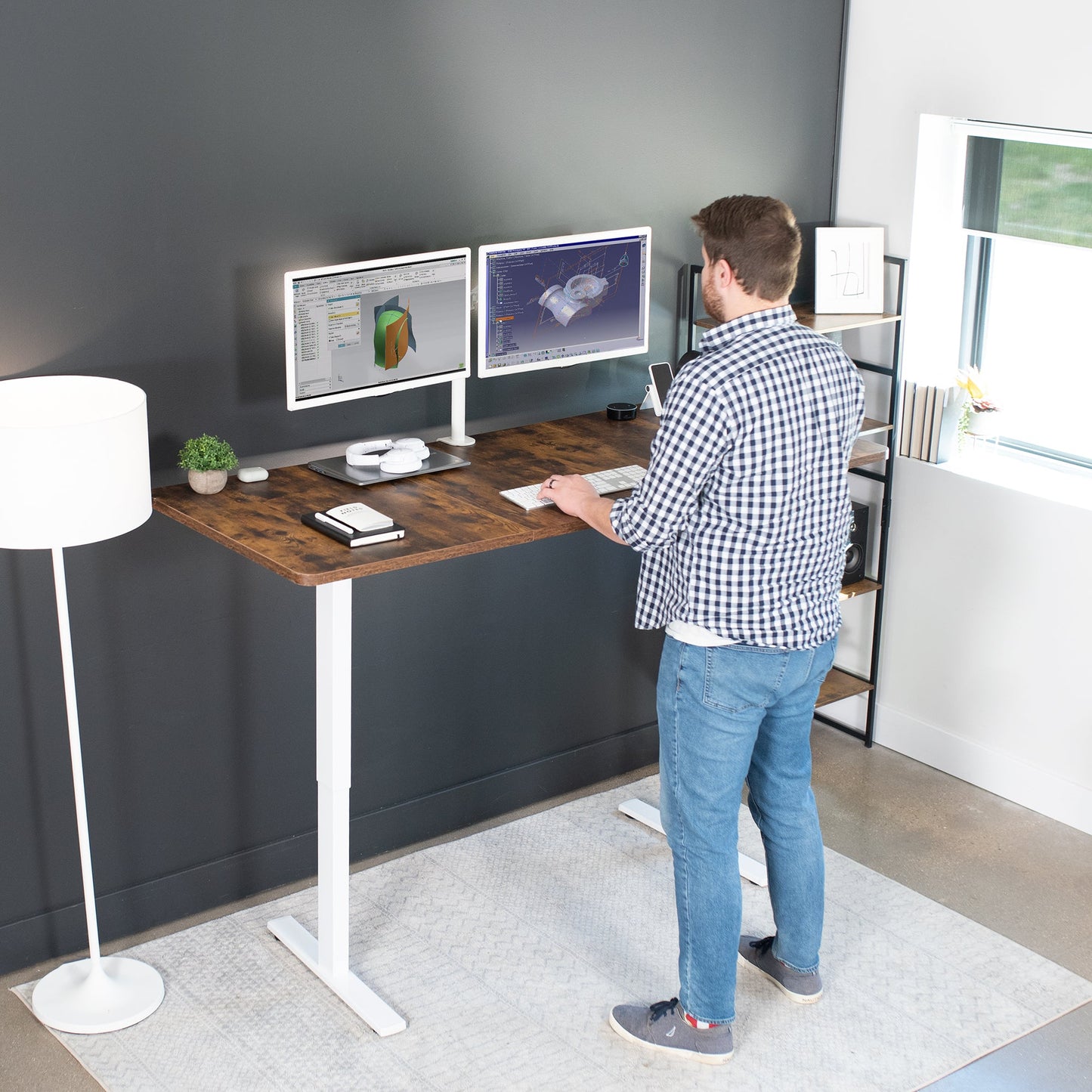 Elevate Your Workspace: 71" x 30" Adjustable Electric Desk with Memory Preset Features