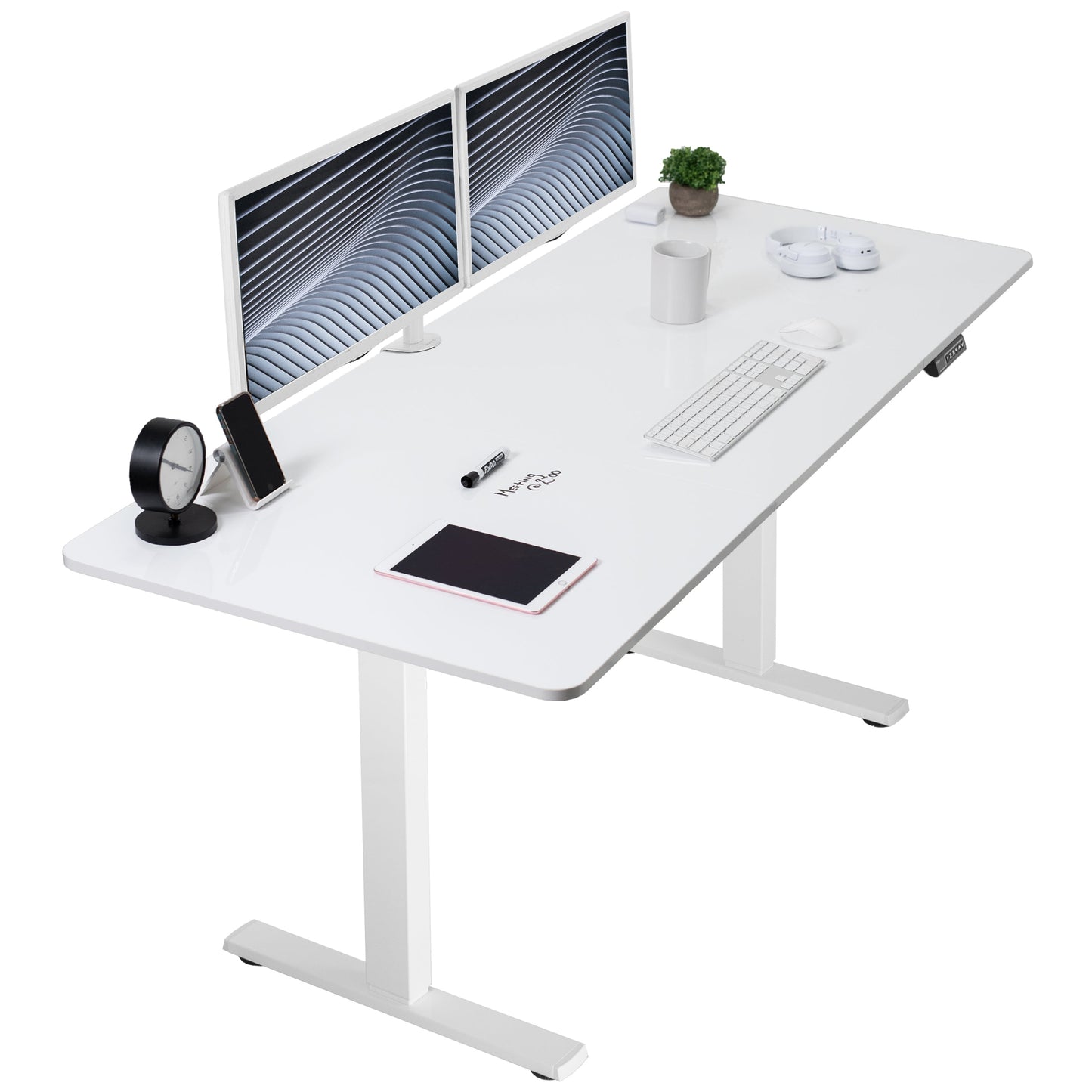 Elevate Your Workspace: 71" x 30" Adjustable Electric Desk with Memory Preset Features