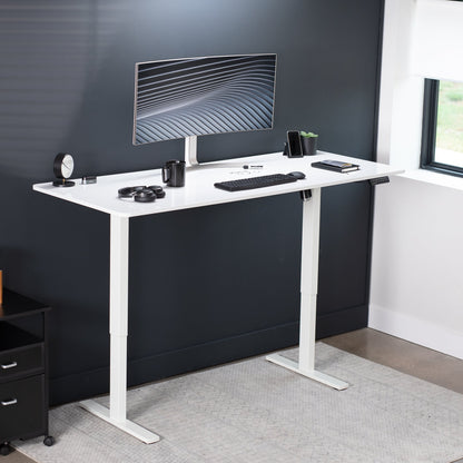 Elevate Your Workspace: 71" x 30" Adjustable Electric Desk with Memory Preset Features