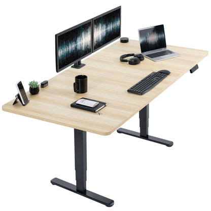 Spacious 71" x 36" Electric Standing Desk with One-Touch Memory Control