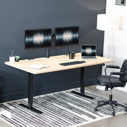 Spacious 71" x 36" Electric Standing Desk with One-Touch Memory Control