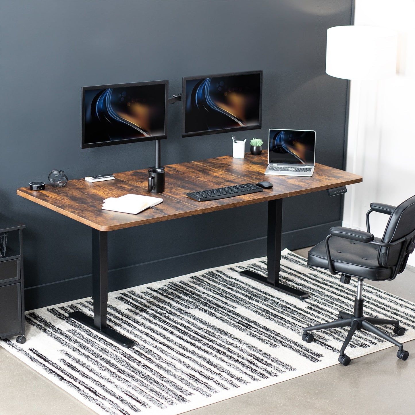 Spacious 71" x 36" Electric Standing Desk with One-Touch Memory Control