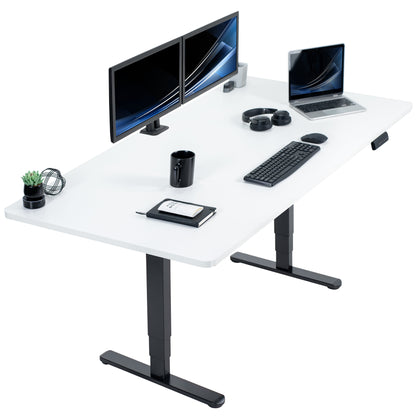 Spacious 71" x 36" Electric Standing Desk with One-Touch Memory Control