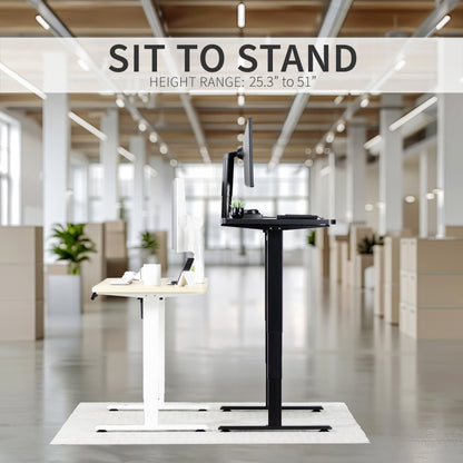 Elevate Your Workspace with a 63" x 32" Touchscreen Electric Standing Desk with Memory Control!