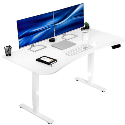 Elevate Your Workspace with a 63" x 32" Touchscreen Electric Standing Desk with Memory Control!