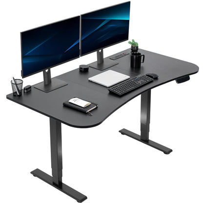 Elevate Your Workspace with a 63" x 32" Touchscreen Electric Standing Desk with Memory Control!