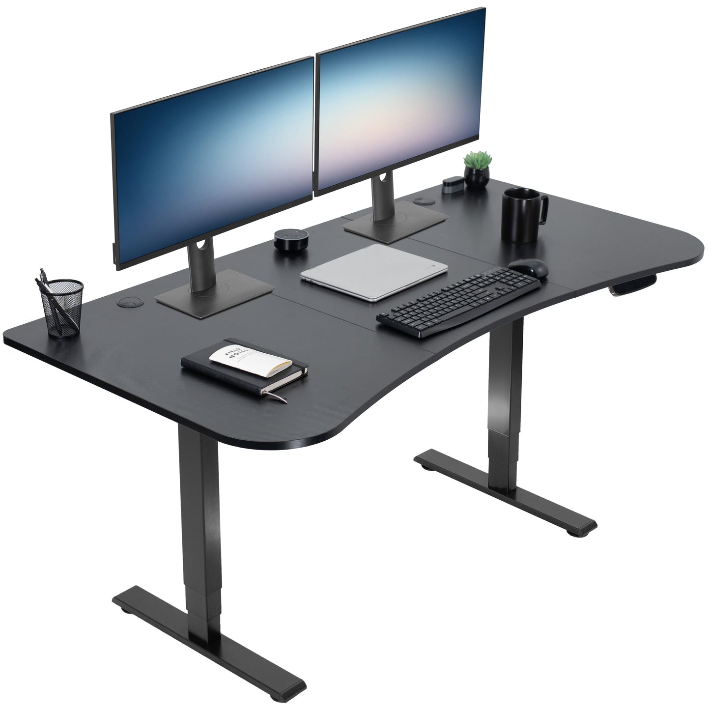 Elevate Your Workspace with a 63" x 32" Touchscreen Electric Standing Desk with Memory Control!