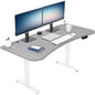 Elevate Your Workspace with a 63" x 32" Touchscreen Electric Standing Desk with Memory Control!