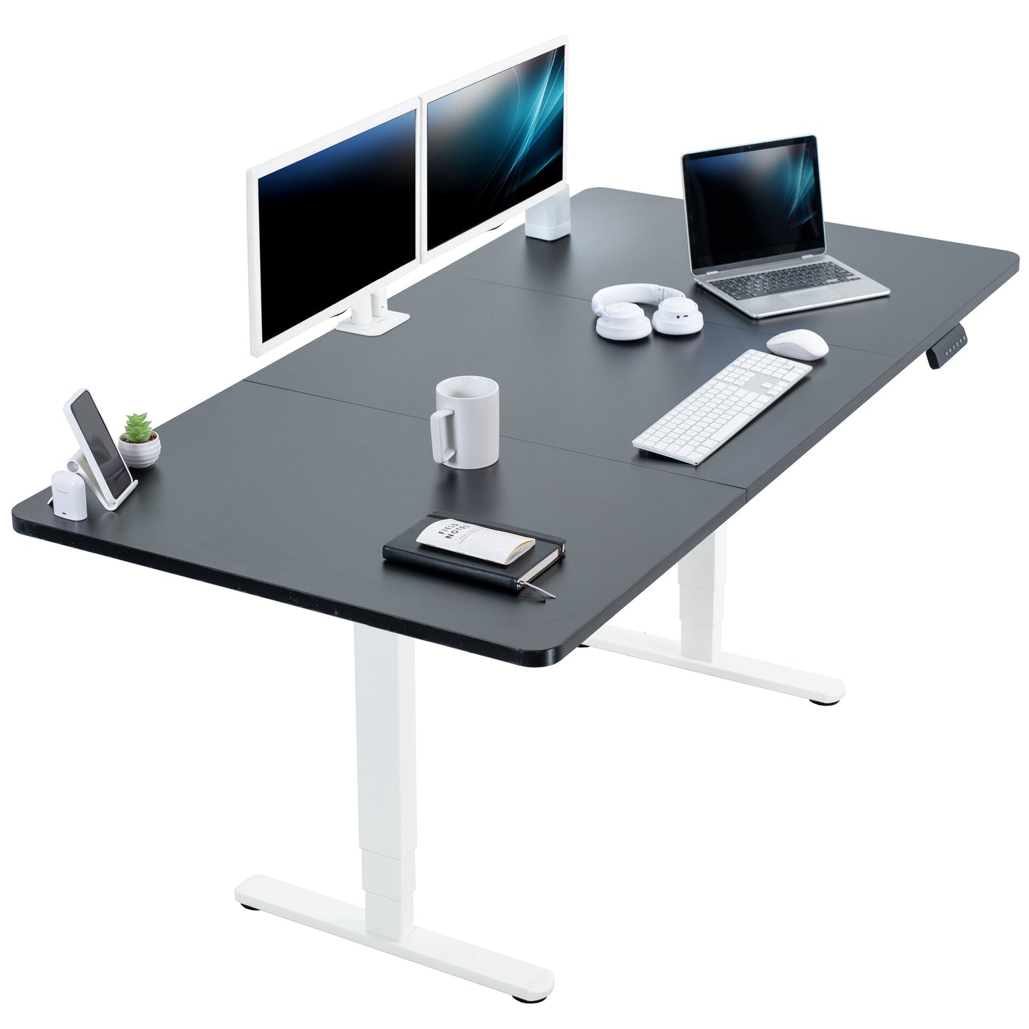 Spacious 71" x 36" Electric Standing Desk with One-Touch Memory Control