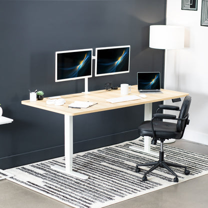 Spacious 71" x 36" Electric Standing Desk with One-Touch Memory Control