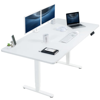 Spacious 71" x 36" Electric Standing Desk with One-Touch Memory Control