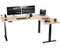 Stylish L-Shaped Electric Desk with Sleek Square Corner Design