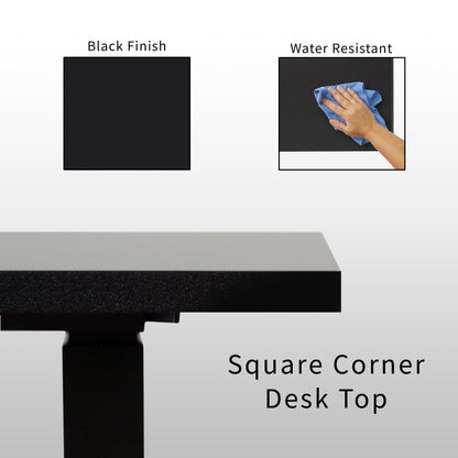 Stylish L-Shaped Electric Desk with Sleek Square Corner Design