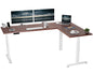 Stylish L-Shaped Electric Desk with Sleek Square Corner Design