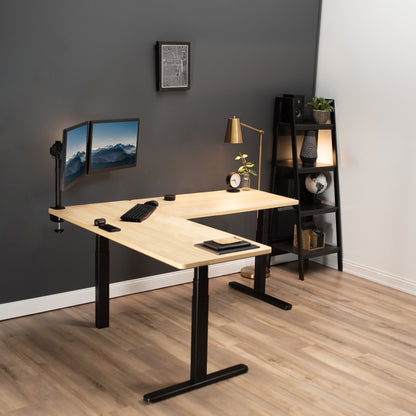 Sleek 67" x 60" Corner Electric Desk with Innovative Memory Controller