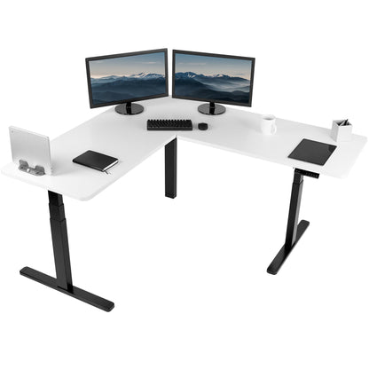 Sleek 67" x 60" Corner Electric Desk with Innovative Memory Controller