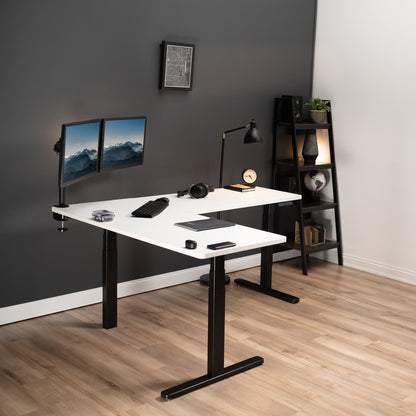 Sleek 67" x 60" Corner Electric Desk with Innovative Memory Controller