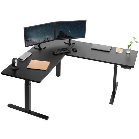 Sleek 67" x 60" Corner Electric Desk with Innovative Memory Controller