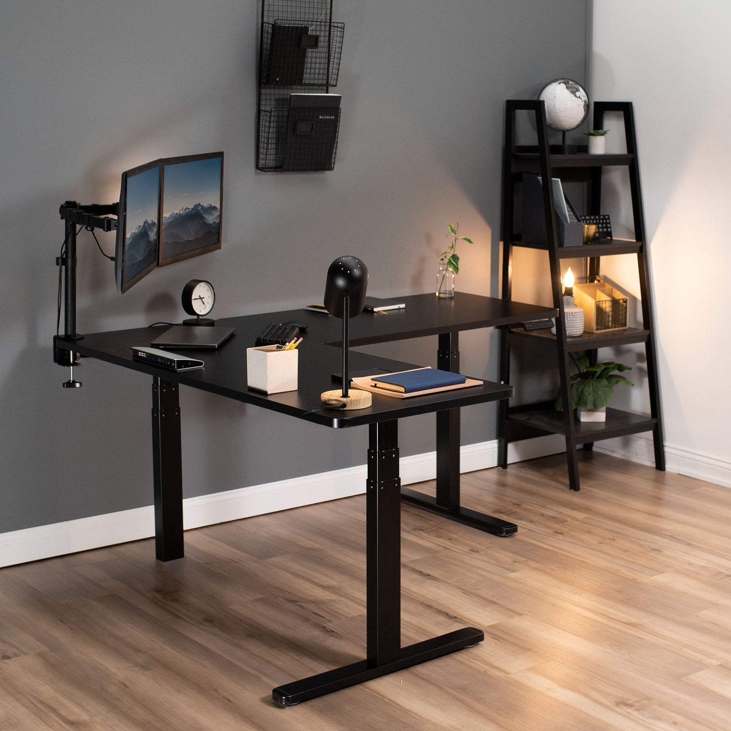 Sleek 67" x 60" Corner Electric Desk with Innovative Memory Controller