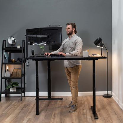 Sleek 67" x 60" Corner Electric Desk with Innovative Memory Controller