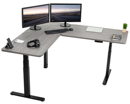 Sleek 67" x 60" Corner Electric Desk with Innovative Memory Controller