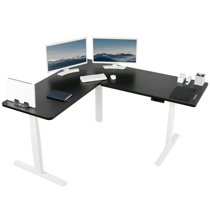 Sleek 67" x 60" Corner Electric Desk with Innovative Memory Controller