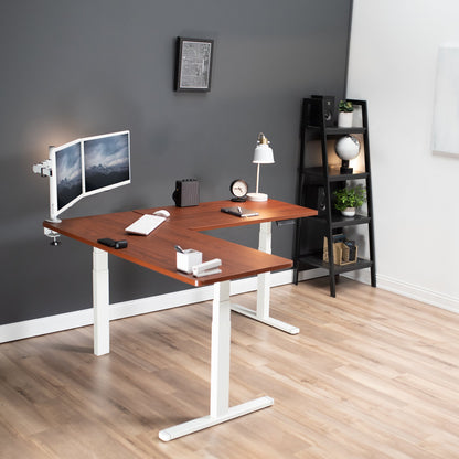 Sleek 67" x 60" Corner Electric Desk with Innovative Memory Controller