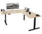 Sleek 77" x 71" Corner Electric Desk with User-Friendly Push Button Memory Control