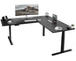 Sleek 77" x 71" Corner Electric Desk with User-Friendly Push Button Memory Control