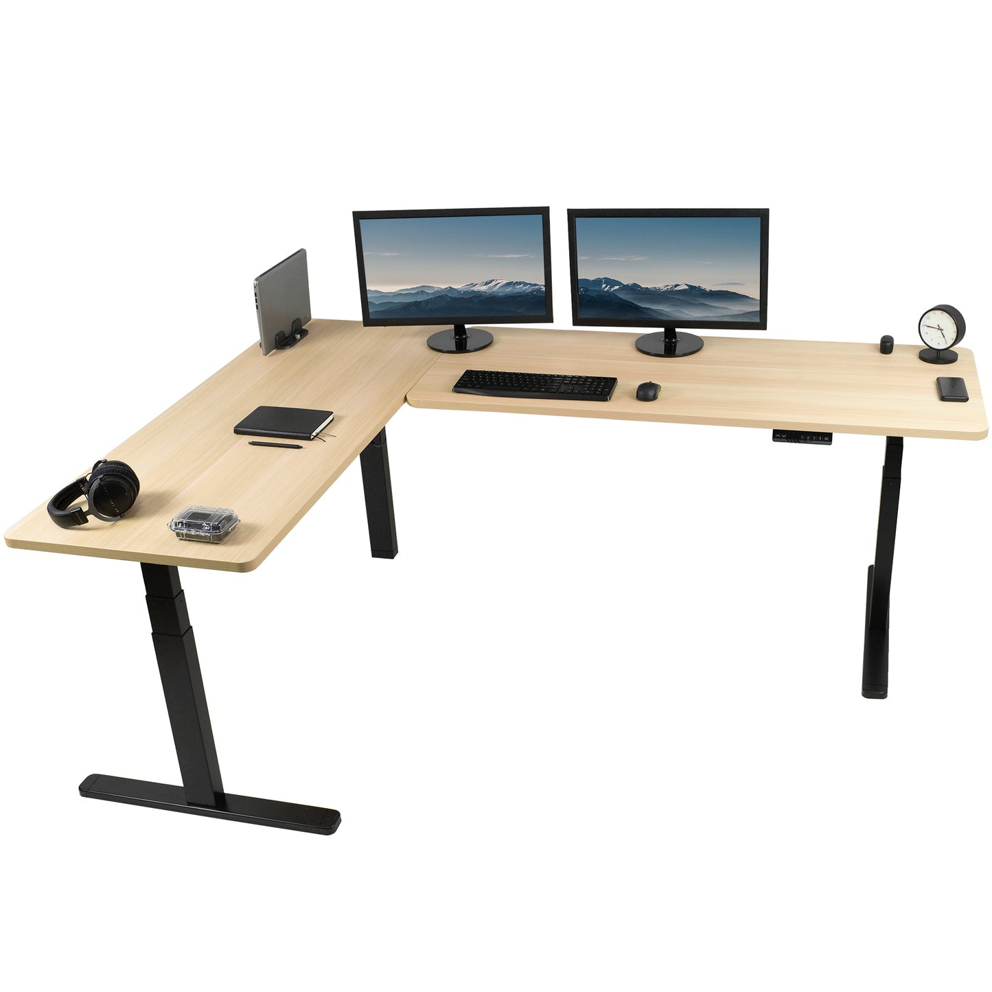 Elevate Your Workspace: 83" x 60" Smart Electric Corner Desk with One-Touch Memory Control