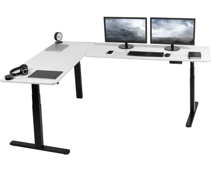 Elevate Your Workspace: 83" x 60" Smart Electric Corner Desk with One-Touch Memory Control