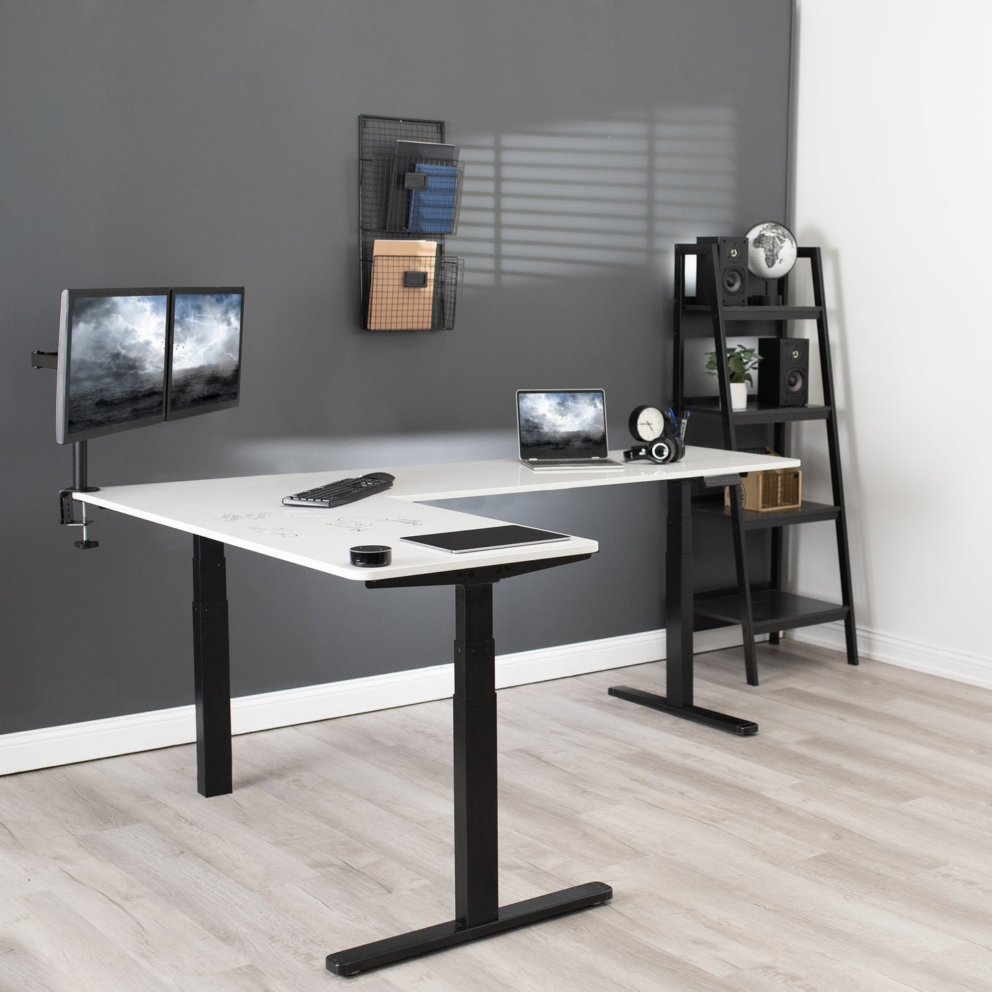 Elevate Your Workspace: 83" x 60" Smart Electric Corner Desk with One-Touch Memory Control