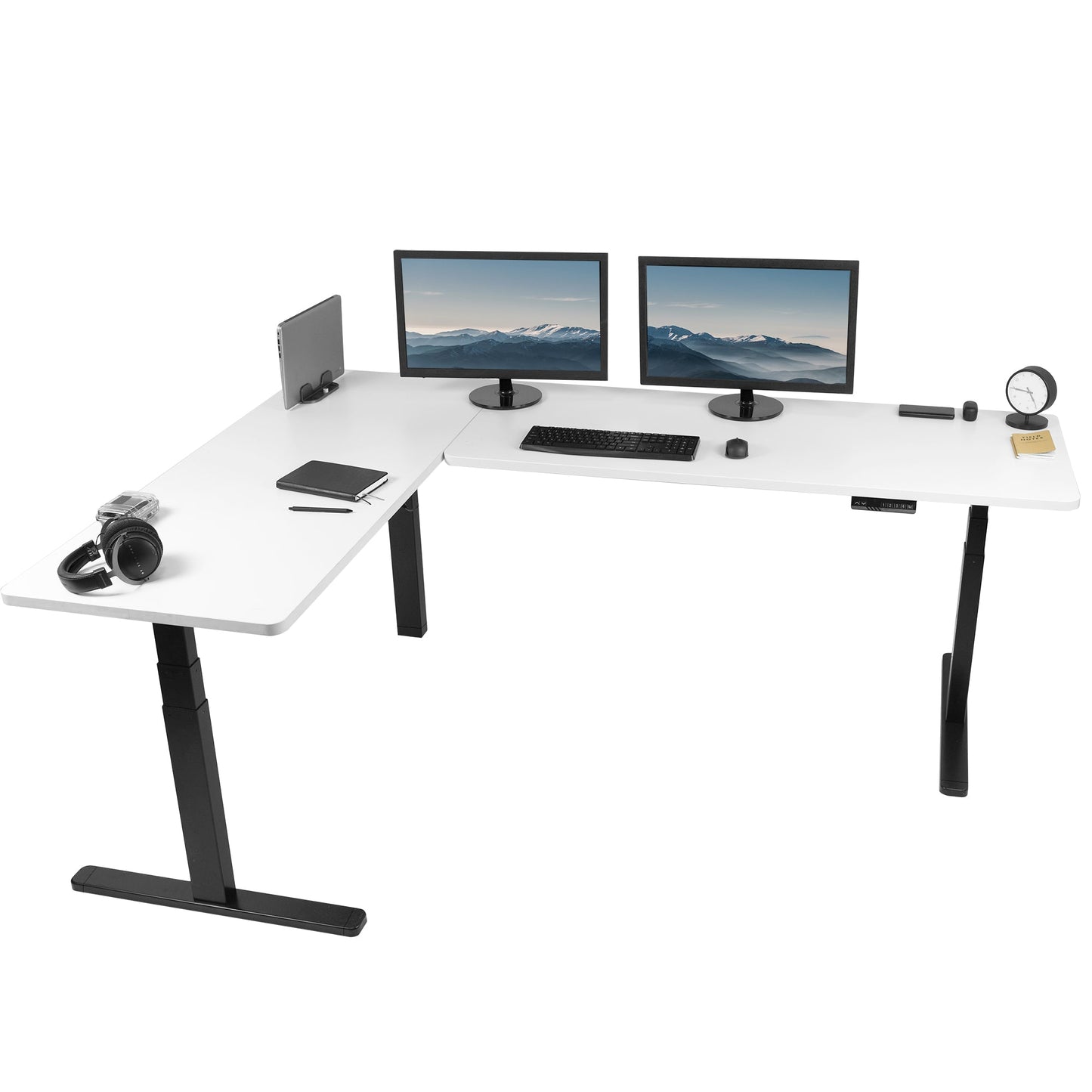 Elevate Your Workspace: 83" x 60" Smart Electric Corner Desk with One-Touch Memory Control