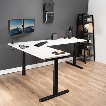 Elevate Your Workspace: 83" x 60" Smart Electric Corner Desk with One-Touch Memory Control