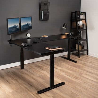 Elevate Your Workspace: 83" x 60" Smart Electric Corner Desk with One-Touch Memory Control