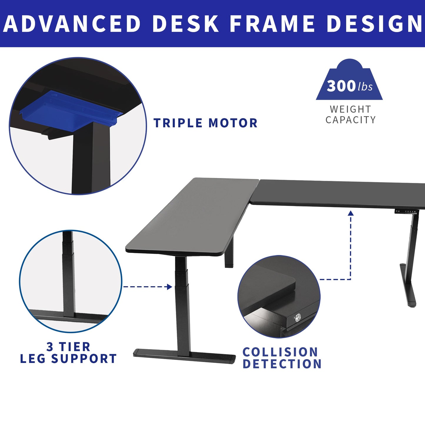 Elevate Your Workspace: 83" x 60" Smart Electric Corner Desk with One-Touch Memory Control