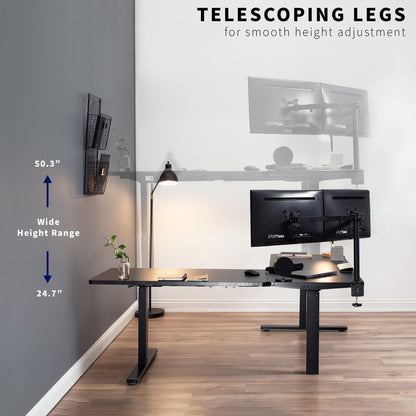 Elevate Your Workspace: 83" x 60" Smart Electric Corner Desk with One-Touch Memory Control