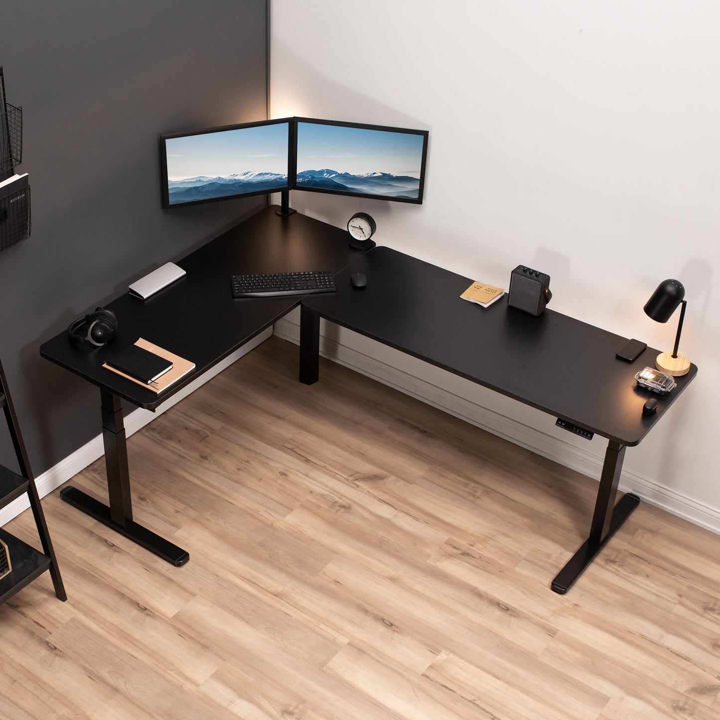 Elevate Your Workspace: 83" x 60" Smart Electric Corner Desk with One-Touch Memory Control