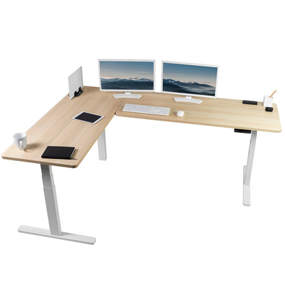 Elevate Your Workspace: 83" x 60" Smart Electric Corner Desk with One-Touch Memory Control