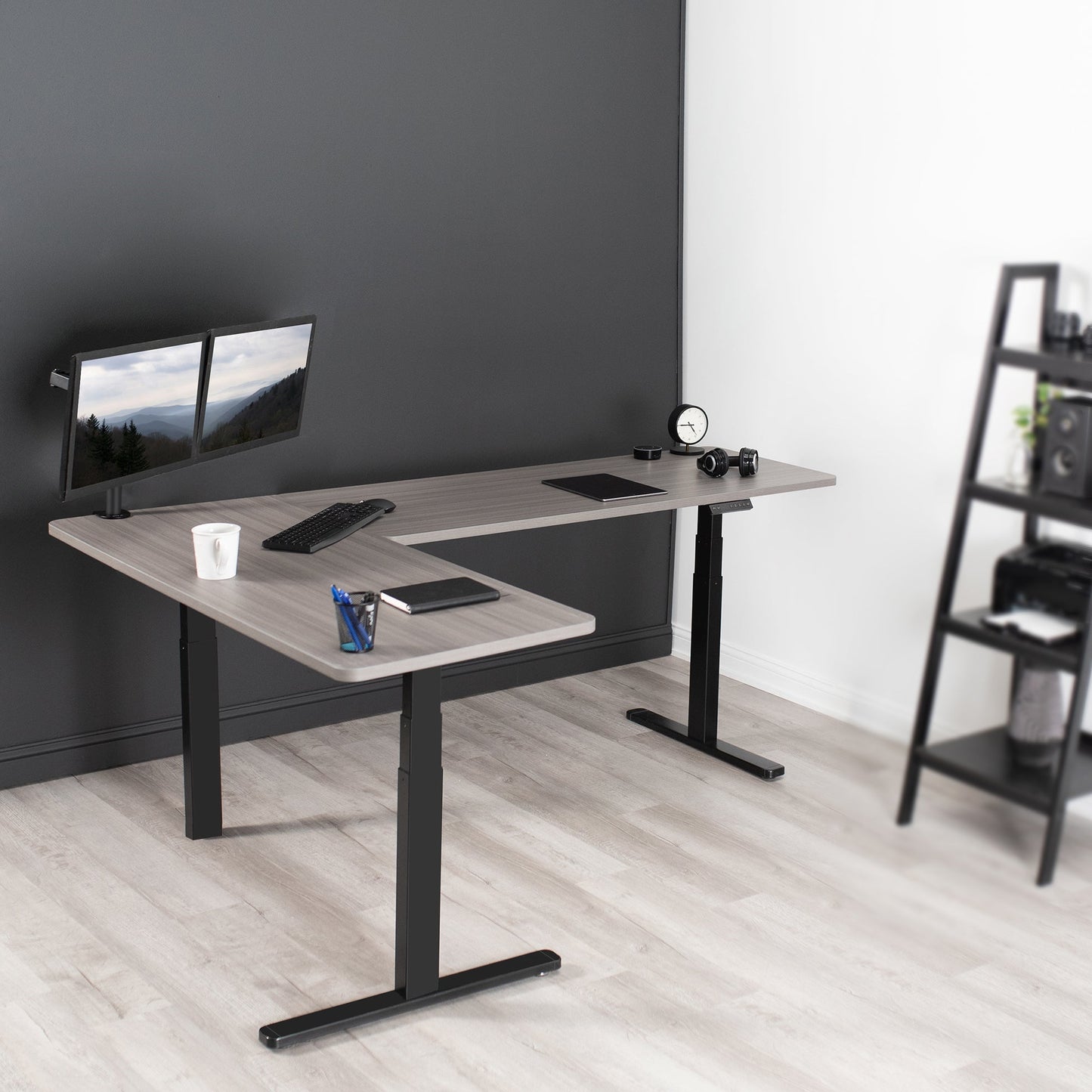 Elevate Your Workspace: 83" x 60" Smart Electric Corner Desk with One-Touch Memory Control