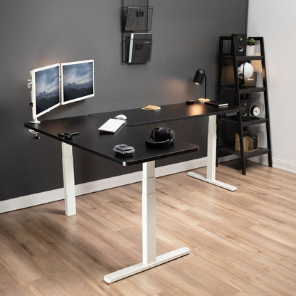 Elevate Your Workspace: 83" x 60" Smart Electric Corner Desk with One-Touch Memory Control